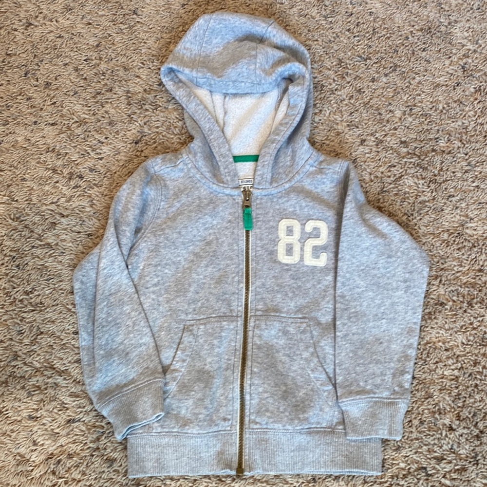 4t boys hooded gray sweatshirt